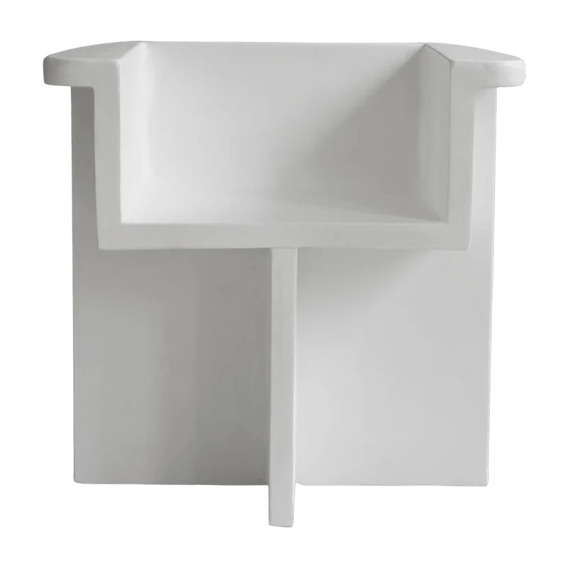 Chaise en béton fibré blanche Brutus - 101 Copenhagen