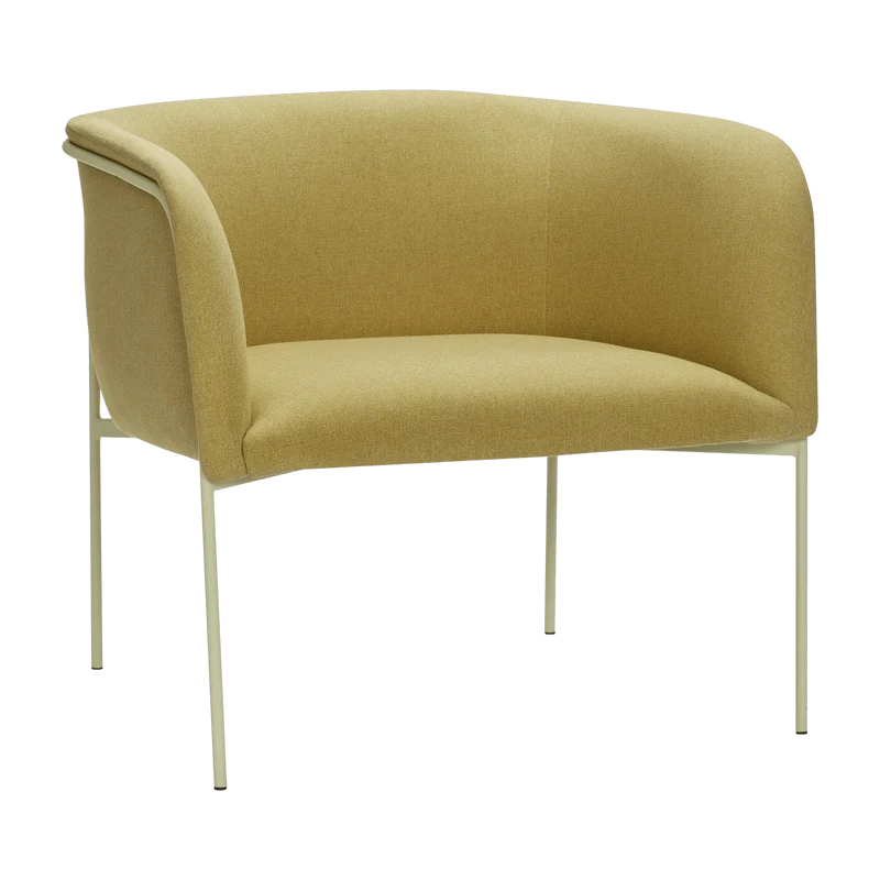 Fauteuil lounge jaune Eyrie - Hübsch