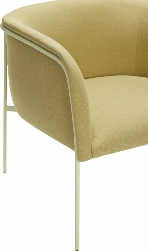 Fauteuil lounge jaune Eyrie - Hübsch
