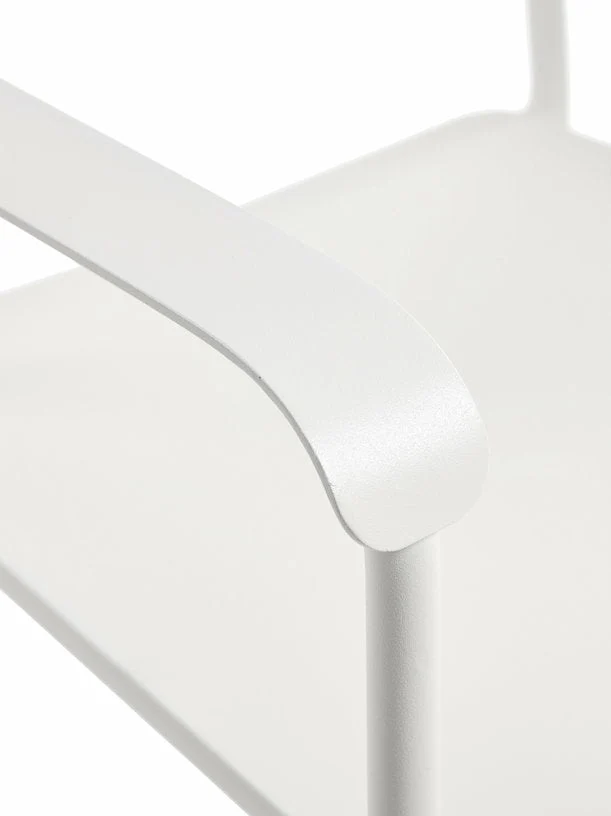 Chaise large en aluminum avec accoudoirs sable August - Serax