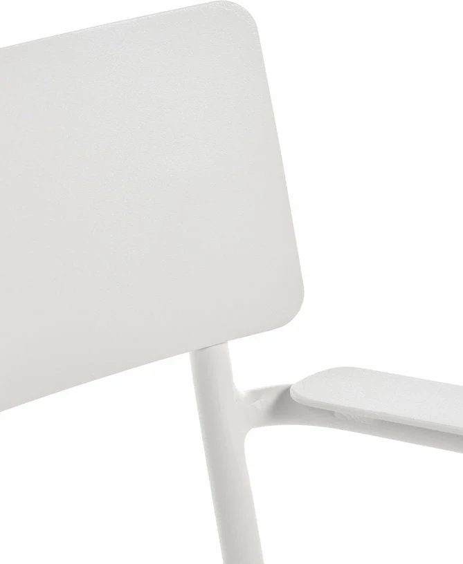 Chaise large en aluminum avec accoudoirs sable August - Serax