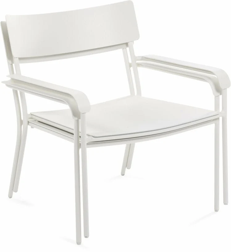 Chaise basse en aluminium sable August - Serax