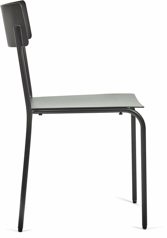 Chaise en aluminium sans accoudoirs noir August - Serax