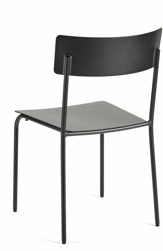 Chaise en aluminium sans accoudoirs noir August - Serax