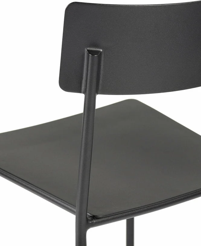 Chaise en aluminium sans accoudoirs noir August - Serax