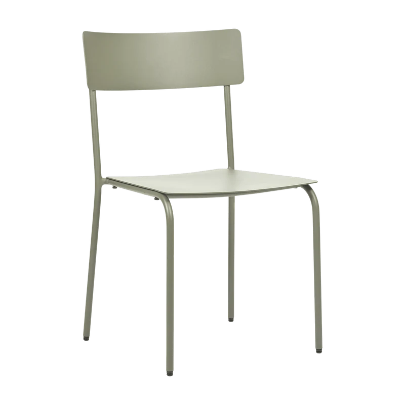 Chaise en aluminum sans accoudoirs vert August- Serax