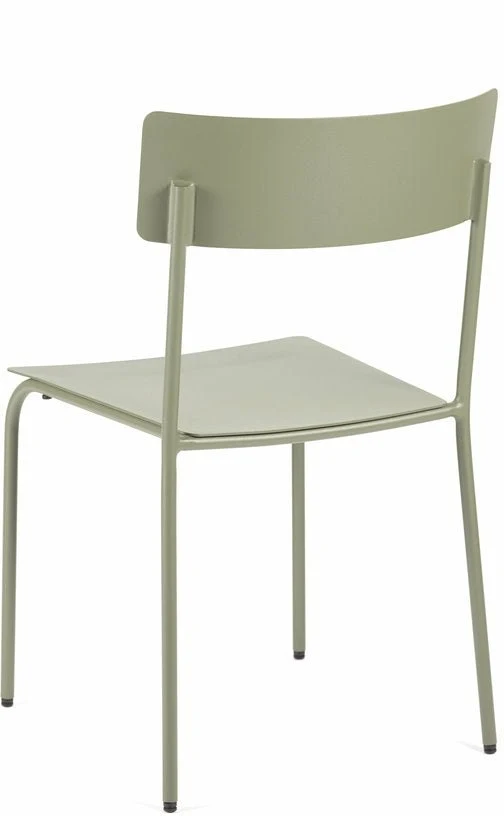 Chaise en aluminum sans accoudoirs vert August- Serax