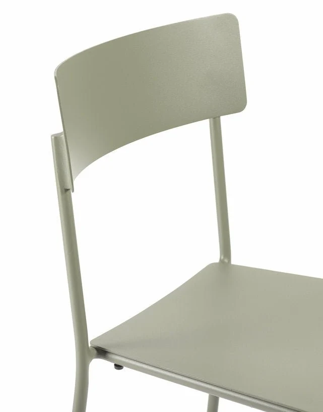 Chaise en aluminum sans accoudoirs vert August- Serax