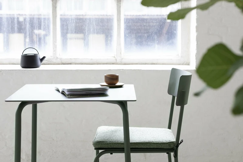 Chaise en aluminum sans accoudoirs vert August- Serax