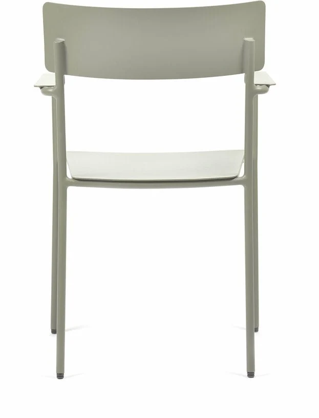 Chaise de jardin en aluminium avec accoudoirs vert August - Serax
