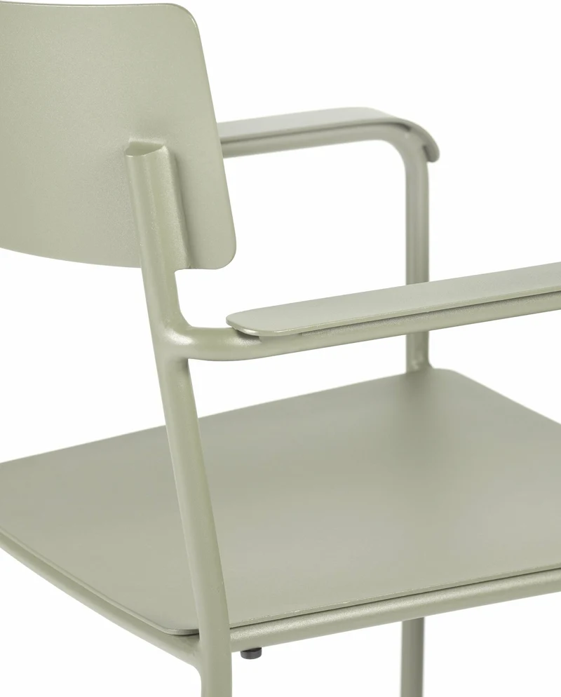 Chaise de jardin en aluminium avec accoudoirs vert August - Serax