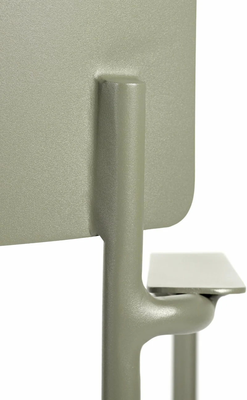 Chaise de jardin en aluminium avec accoudoirs vert August - Serax