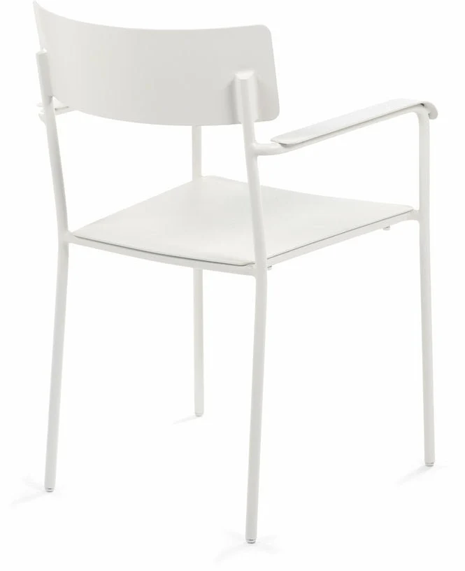 Chaise en aluminium avec accoudoirs sable - Serax