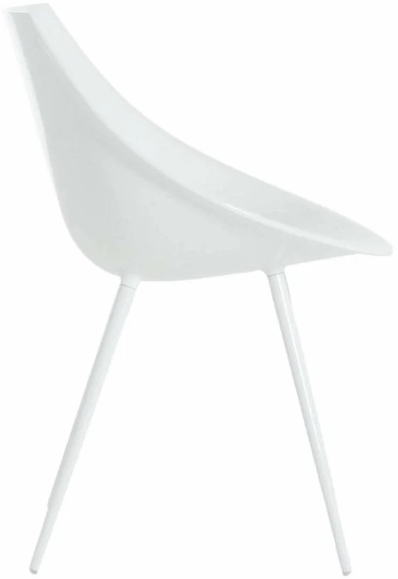 Chaise en polyuréthane et aluminium blanc Lagò - Driade
