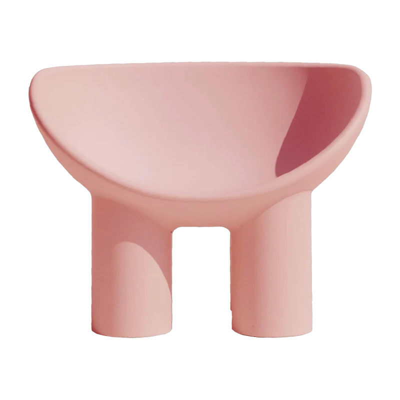 Fauteuil en polyéthylène rose Roly Poly - Driade