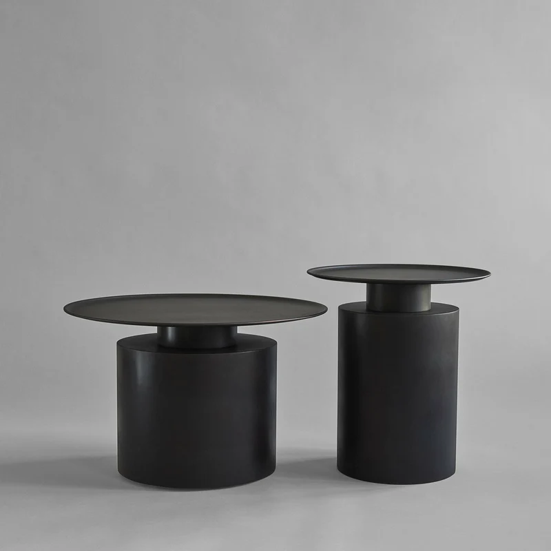 Table d'appoint en métal noire 50 cm Pillar - 101 Copenhagen