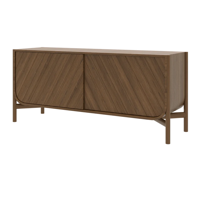 Buffet en chêne teinté 155 x 45 x 65 cm Marius - Hartô