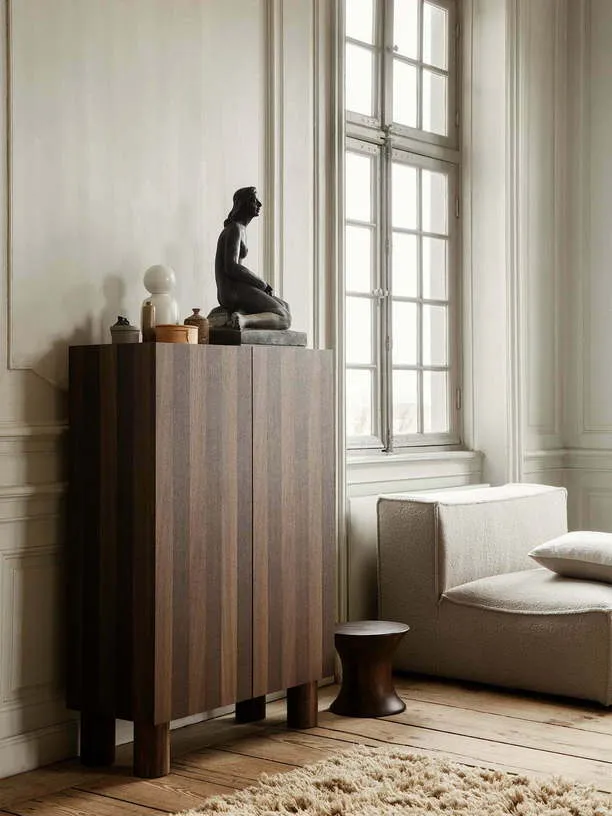 Armoire en chêne foncé et clair Post - Ferm living