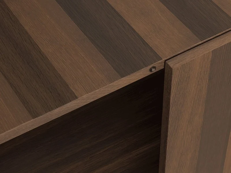 Armoire en chêne foncé et clair Post - Ferm living