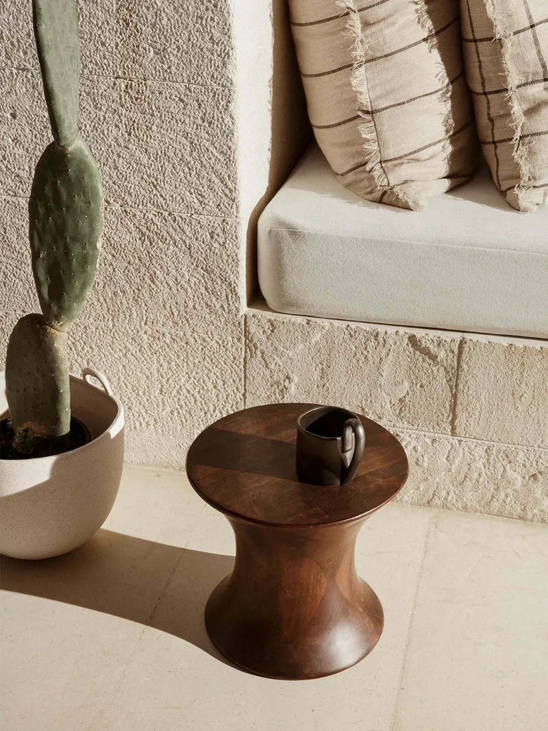 Tabouret en bois de manguier marron - Ferm living