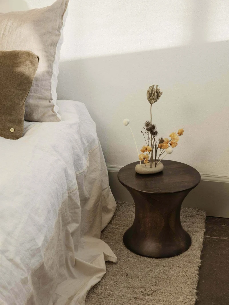 Tabouret en bois de manguier marron - Ferm living
