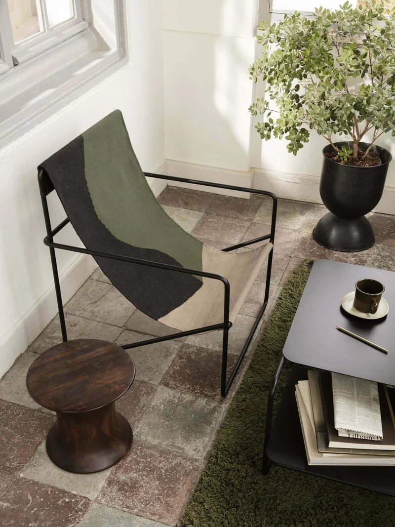 Tabouret en bois de manguier marron - Ferm living