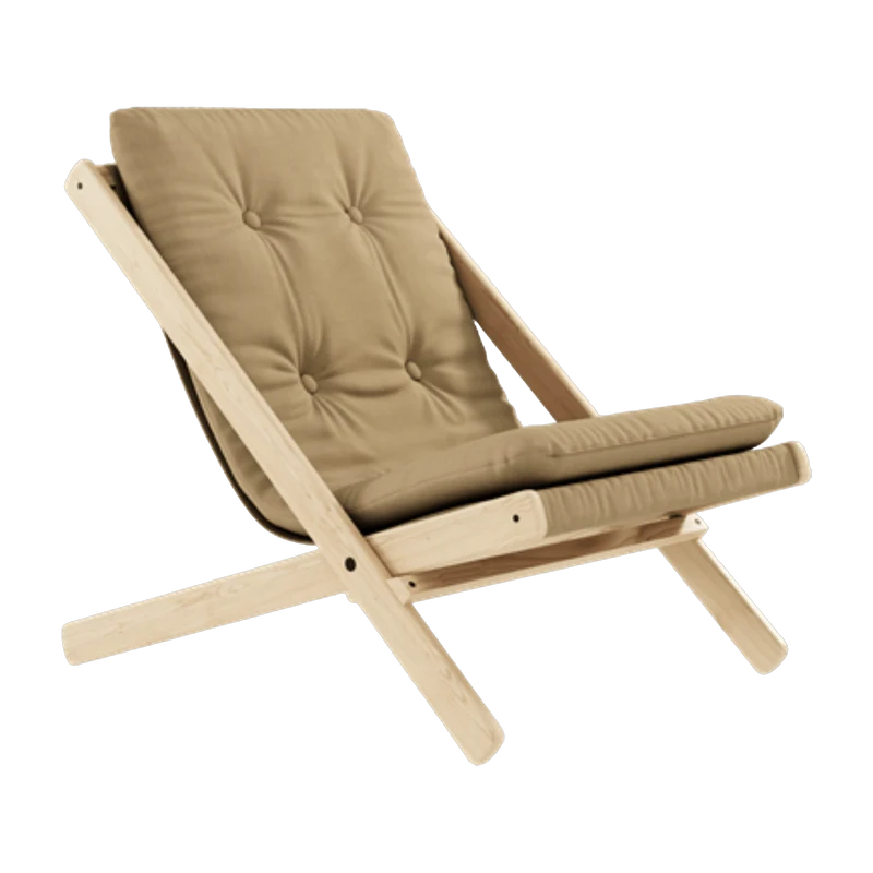 Transat en bois beige Boogie - Karup Design
