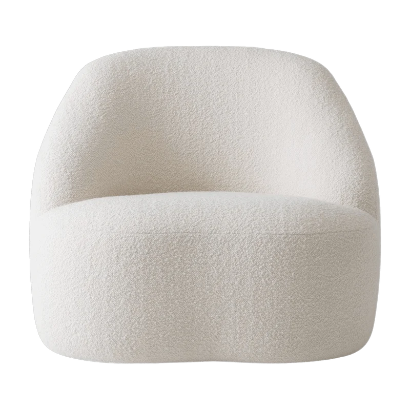 Fauteuil en tissu Karakorum 001 et chêne laqué noir Margas LC2 - &tradition