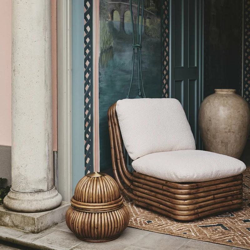 Fauteuil en rotin Bohemian 72- Gubi