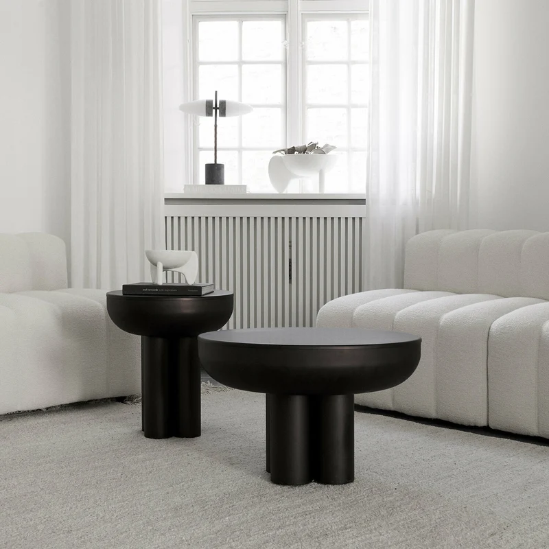 Table basse en aluminium noir 65x41 cm Crown - 101 Copenhagen