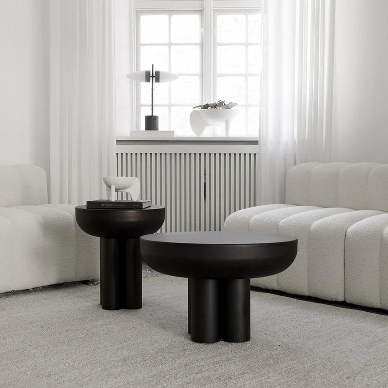 Table d'appoint en aluminium noir 65x50 cm Crown - 101 Copenhagen