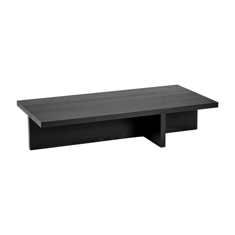 Table basse rectangulaire en chêne noire 140 x 70 cm Rudolph - Serax