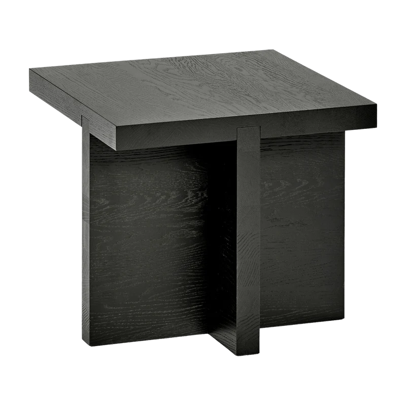 Table d'appoint carrée en chêne noire 45 x 45 cm Rudolph - Serax