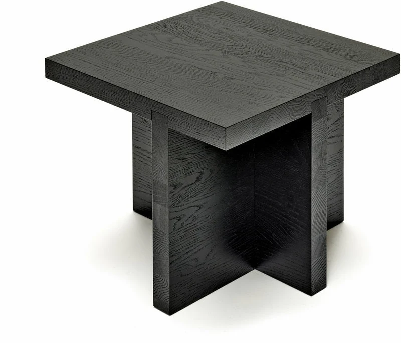 Table d'appoint carrée en chêne noire 45 x 45 cm Rudolph - Serax