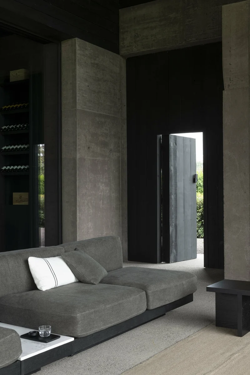 Table d'appoint carrée en chêne noire 45 x 45 cm Rudolph - Serax