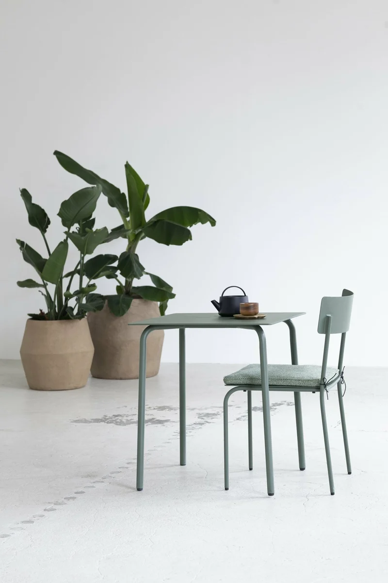 Table en aluminium vert 75 cm August - Serax