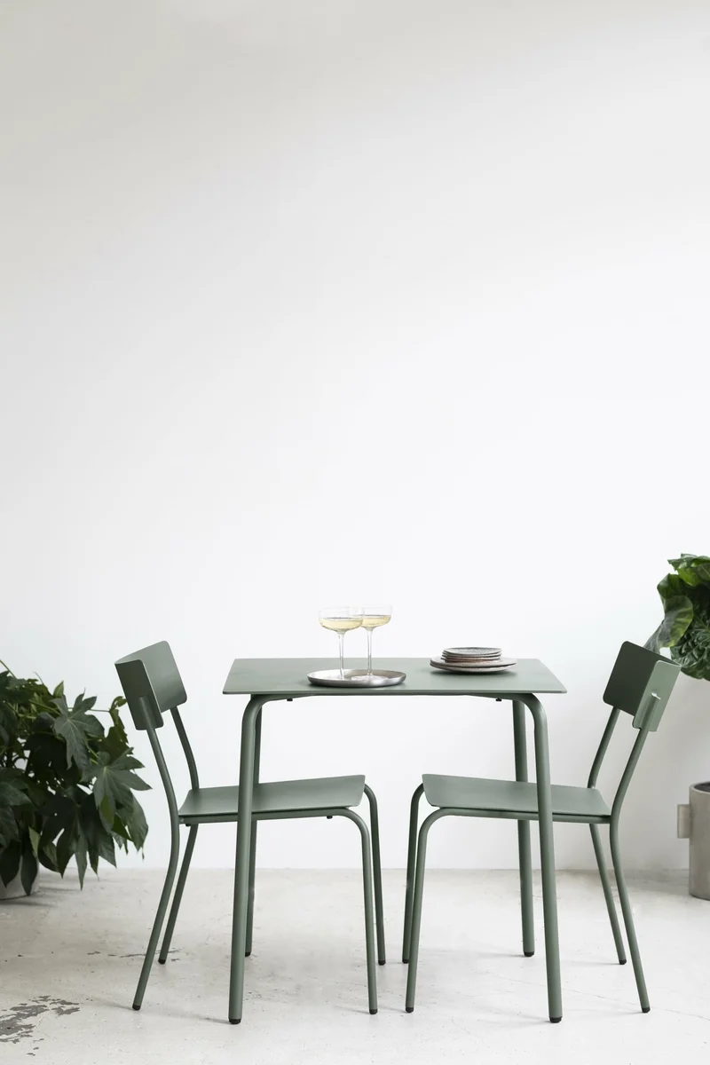 Table en aluminium vert 75 cm August - Serax