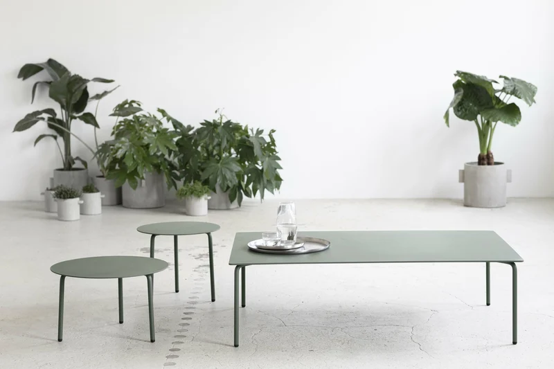 Table basse en aluminium vert August - Serax