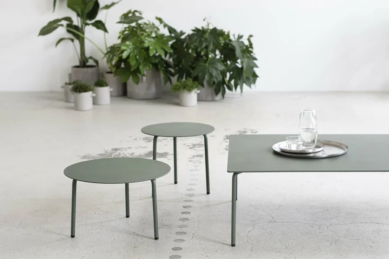 Table d'appoint en aluminium vert 50 cm August - Serax