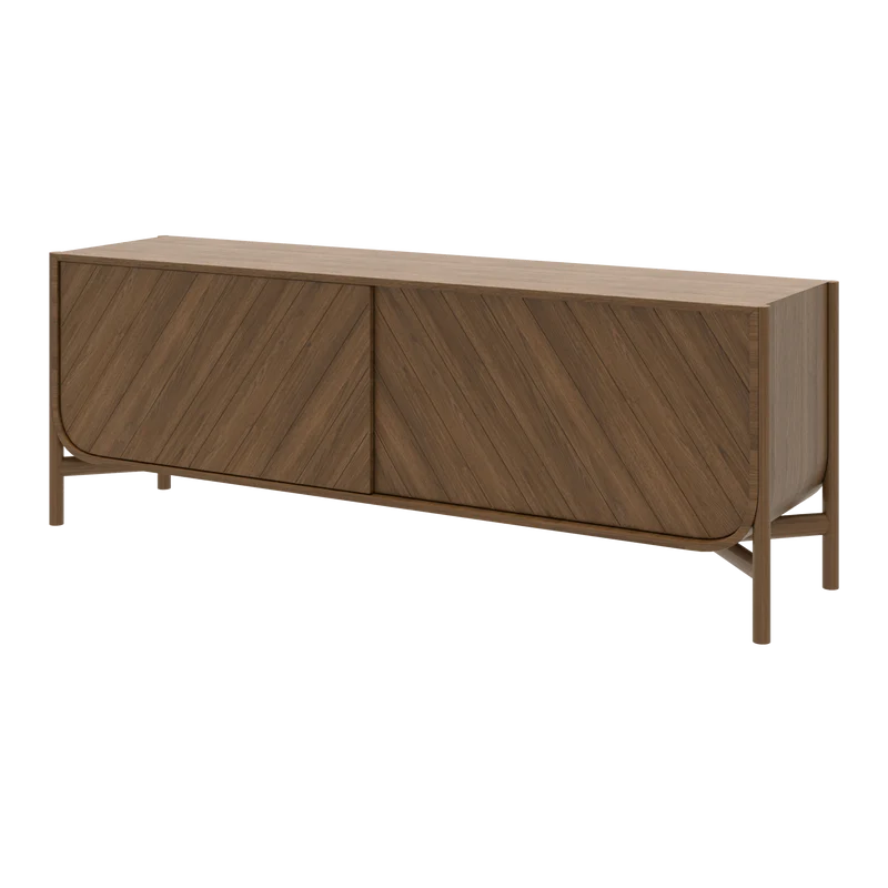 Buffet en chêne teinté 185 x 45 x 65 cm Marius - Hartô