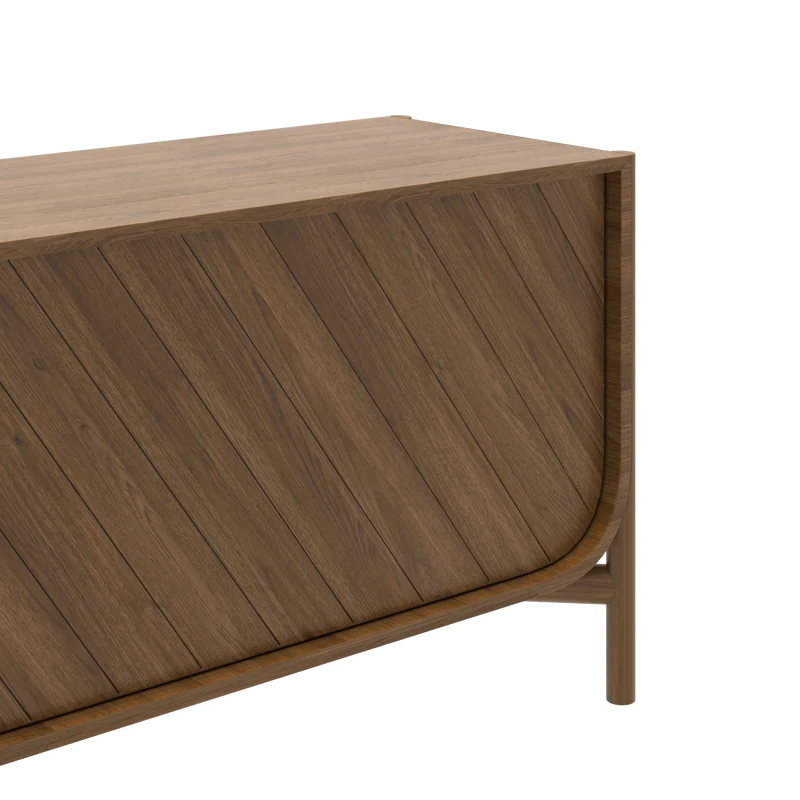 Buffet en chêne teinté 185 x 45 x 65 cm Marius - Hartô