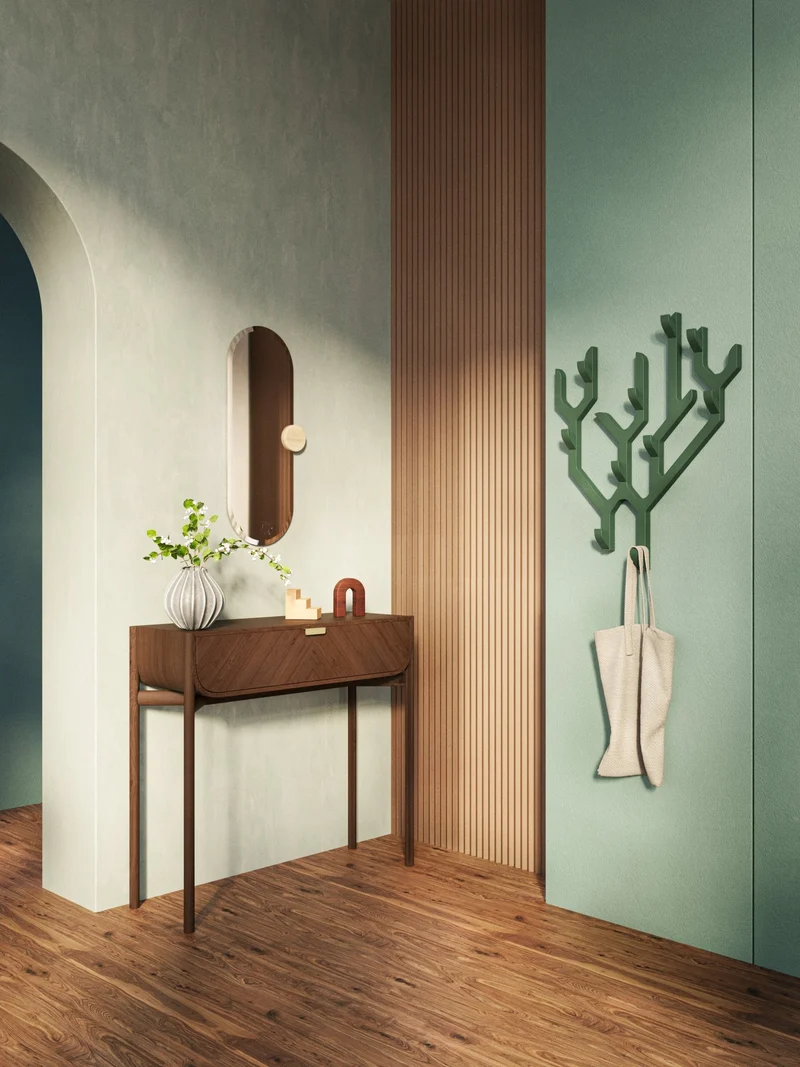 Console en chêne teinté 100 x 36,5 x 90 cm Marius - Hartô