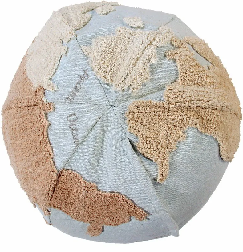 Pouf map monde enfant - Lorena Canals