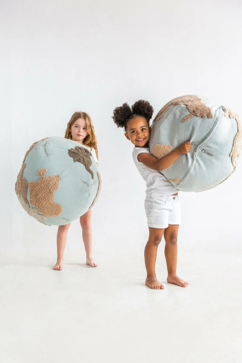 Pouf map monde enfant - Lorena Canals