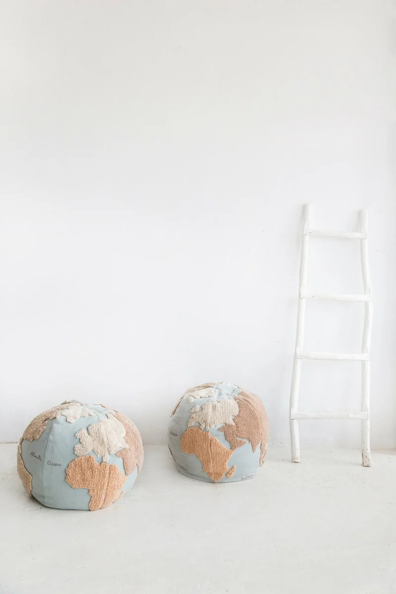 Pouf map monde enfant - Lorena Canals