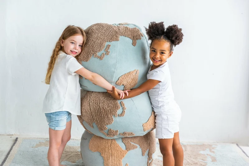Pouf map monde enfant - Lorena Canals