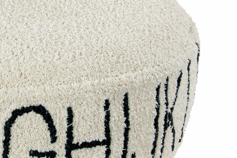 Pouf beige alphabet - Lorena Canals