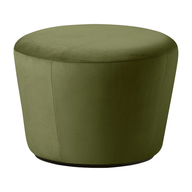 Pouf en velours vert Naïve - Emko