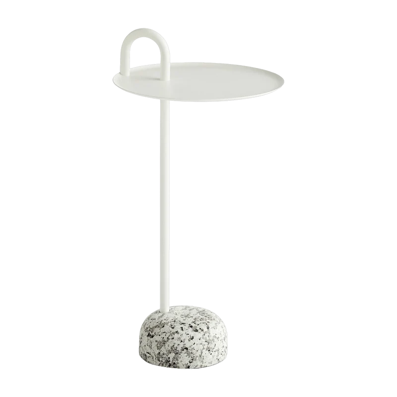 Table d'appoint en acier crème Bowler - Hay