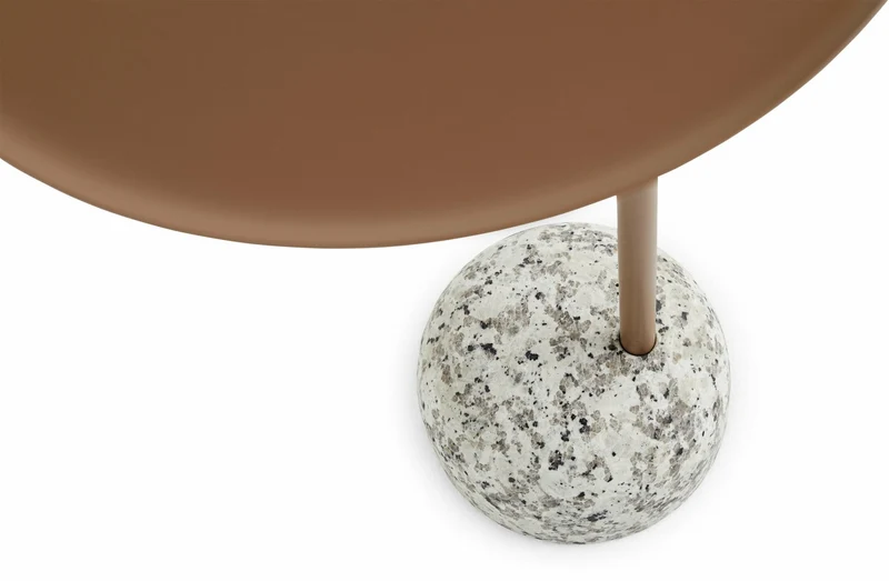 Table d'appoint en acier marron pâle Bowler - Hay